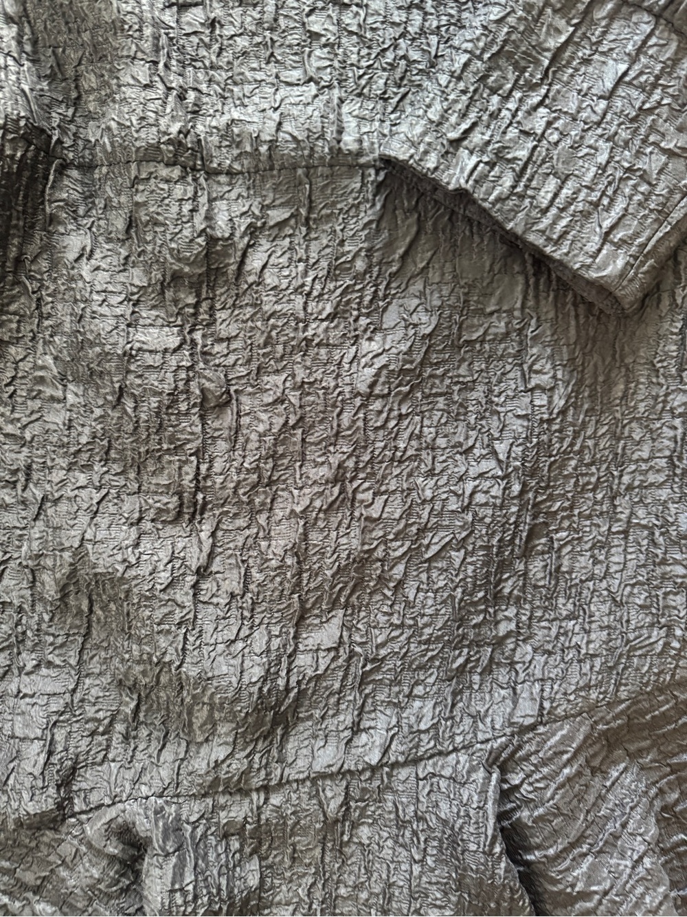 Zara Textured Ruffled Puff Sleeve Mini Dress - Picture 3 of 5